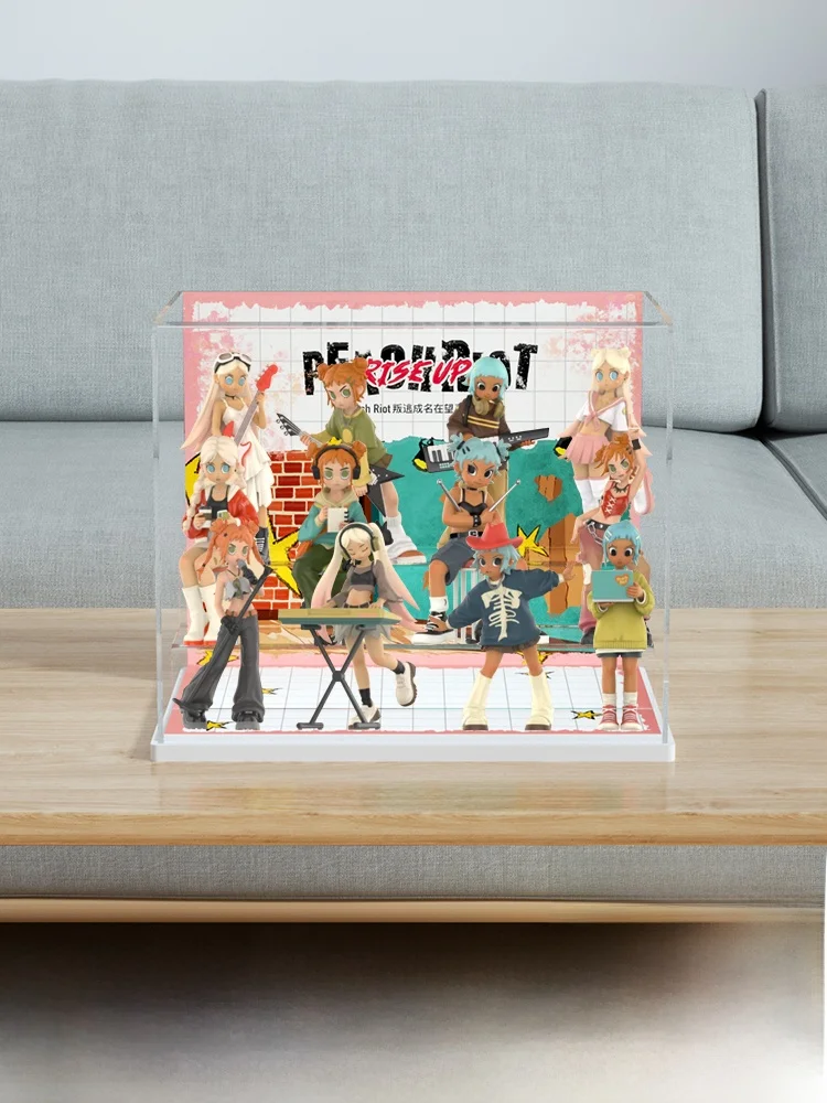 mart-peaciot-jouet-couvercle-anti-poussiere-boite-d'affichage-p73-bulle-tendance-owcased-modele-protection-dessin-anime-anime-a-collectionner