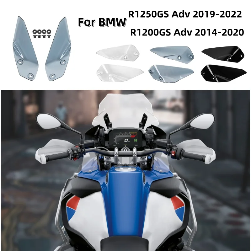 

For BMW R1200GS R1250 GS Adv Adventure 2019-2022 Motorcycle Windshield Side WindScreen Airflow Panel Wind Deflectors 2014-2020