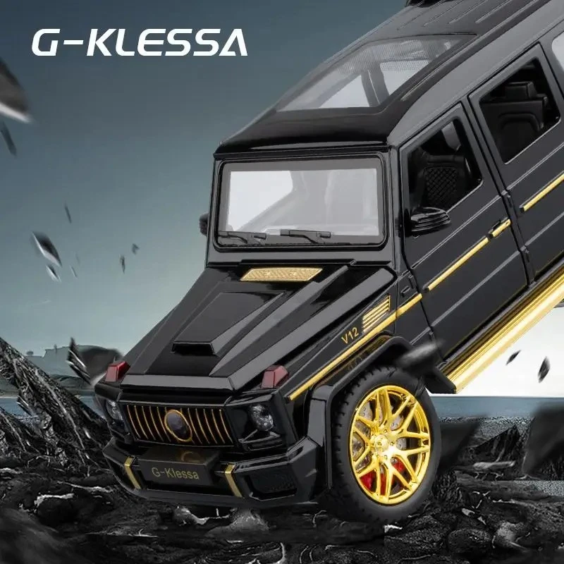 1:24 G63 RC سيارات على الطرق الوعرة SUV سبيكة معدنية دييكاست نموذج سيارة الصوت والضوء راديو التحكم عن بعد سيارة لعبة للأطفال عيد ميلاد