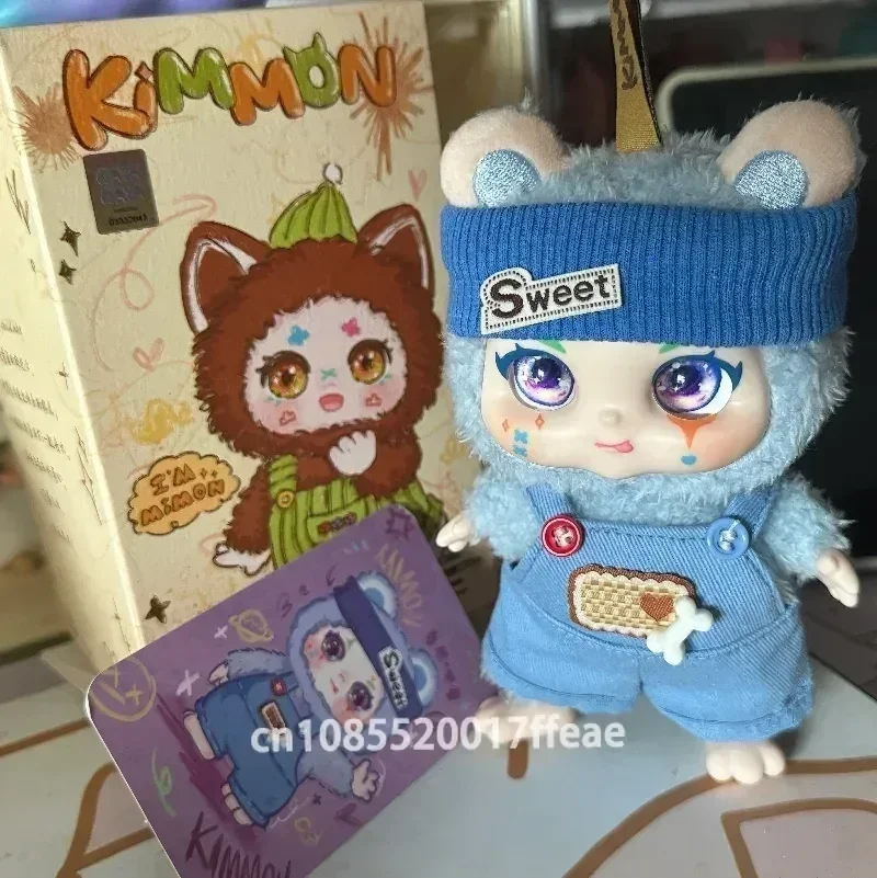 Kimmon Mimon Esmalte Série Blind Box para Crianças, Boneca de Pelúcia Kawaii, Pingente Mochila, Caixa Misteriosa, Bonita Figura Anime, Presentes Surpresa, Brinquedos