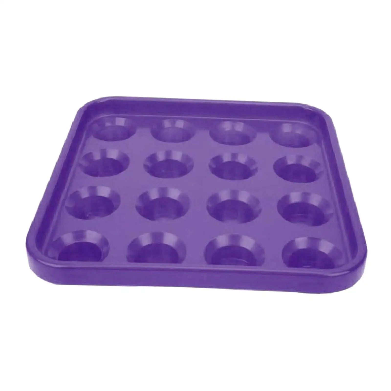 

Billiard Ball Holder Tray Organizers 16 Holes Durable Pool Table Accessories purple
