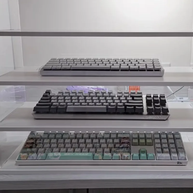 Hot Selling Acrylic Desktop Storage Cabinet for Mechanical Keyboards Thickened Dustproof Storage Custom Keyboard Storage Rack
