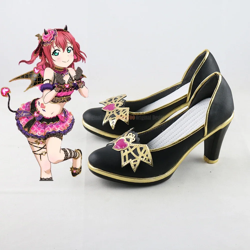 LoveLive!Sunshine!! Kurosawa Ruby Anime Characters Shoe Cosplay Shoes Boots Party Costume Prop