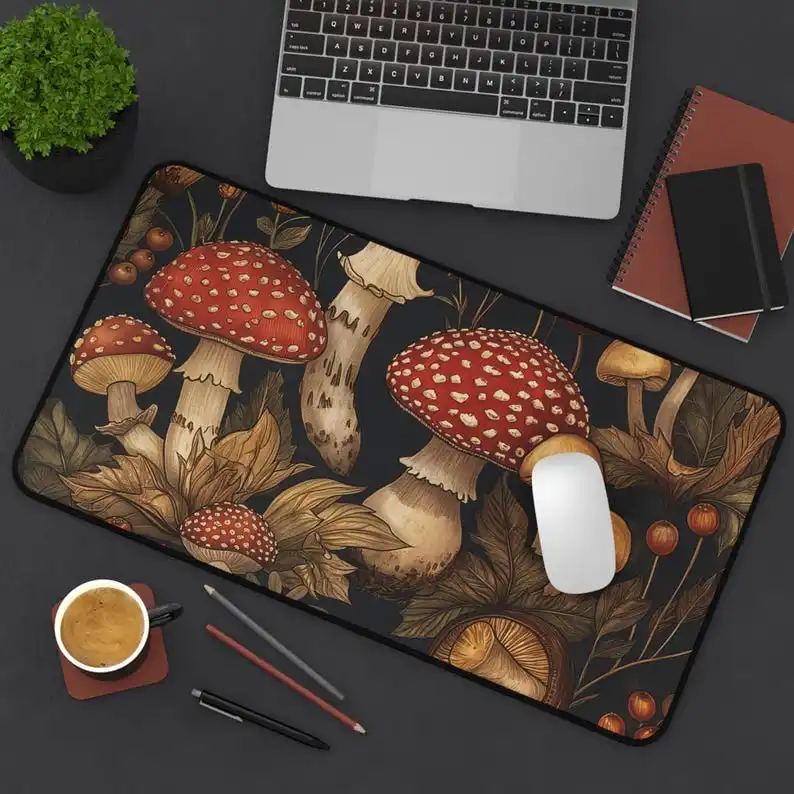 ديكور سطح المكتب لغابة الفطر، ديكور سطح المكتب الطبيعي الجميل، هدية المعلم، لوحة ماوس الألعاب، هدية مثالية للأصدقاء. #1