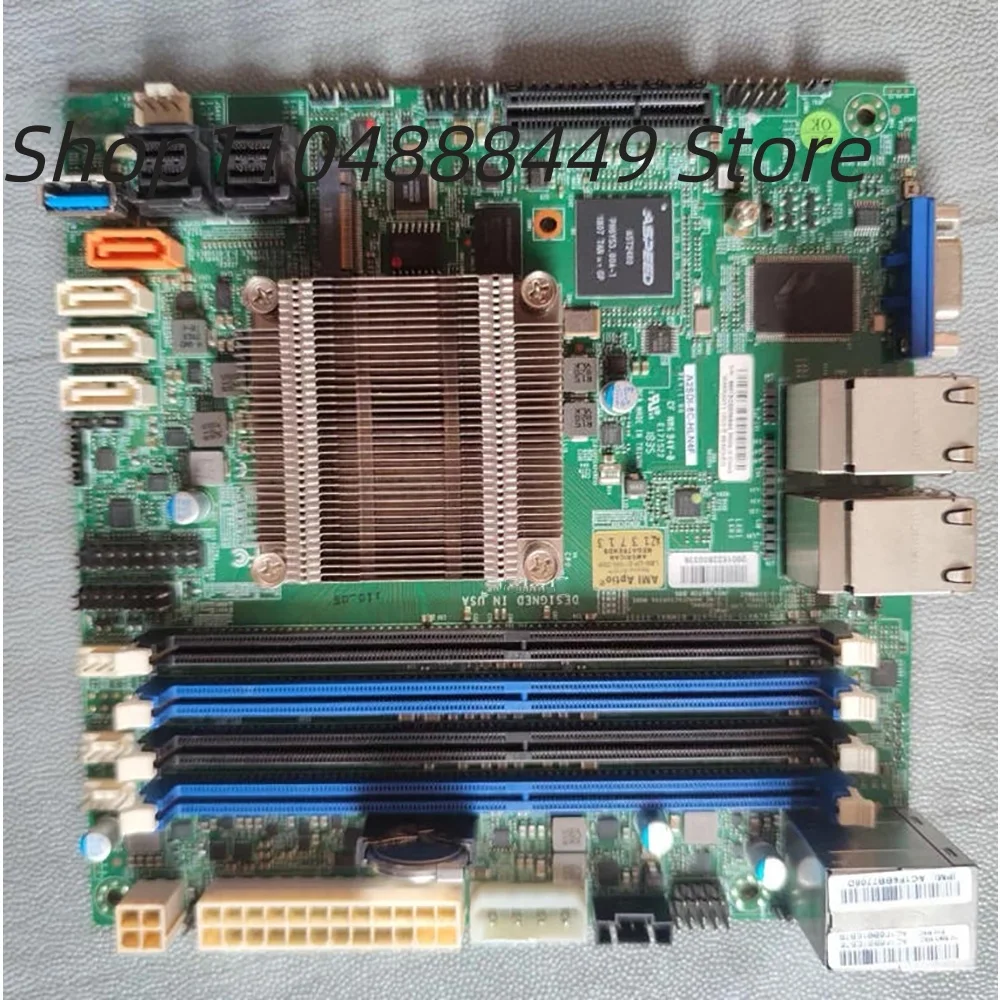 A2SDI-8C-HLN4F C3758 CPU Mini scheda MITX M.2 a 4 porte a bassa potenza a 8 core