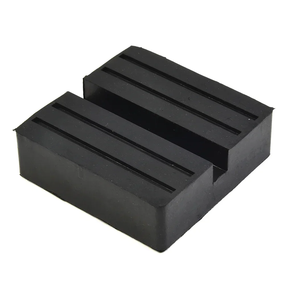 Ing Beam Rubber Support Block Scissor Car Lift Pad Lift-Jack Stand Rubber Pads Black Rubber Slotted Floor-Jack Pad 70x70x25mm ﻿