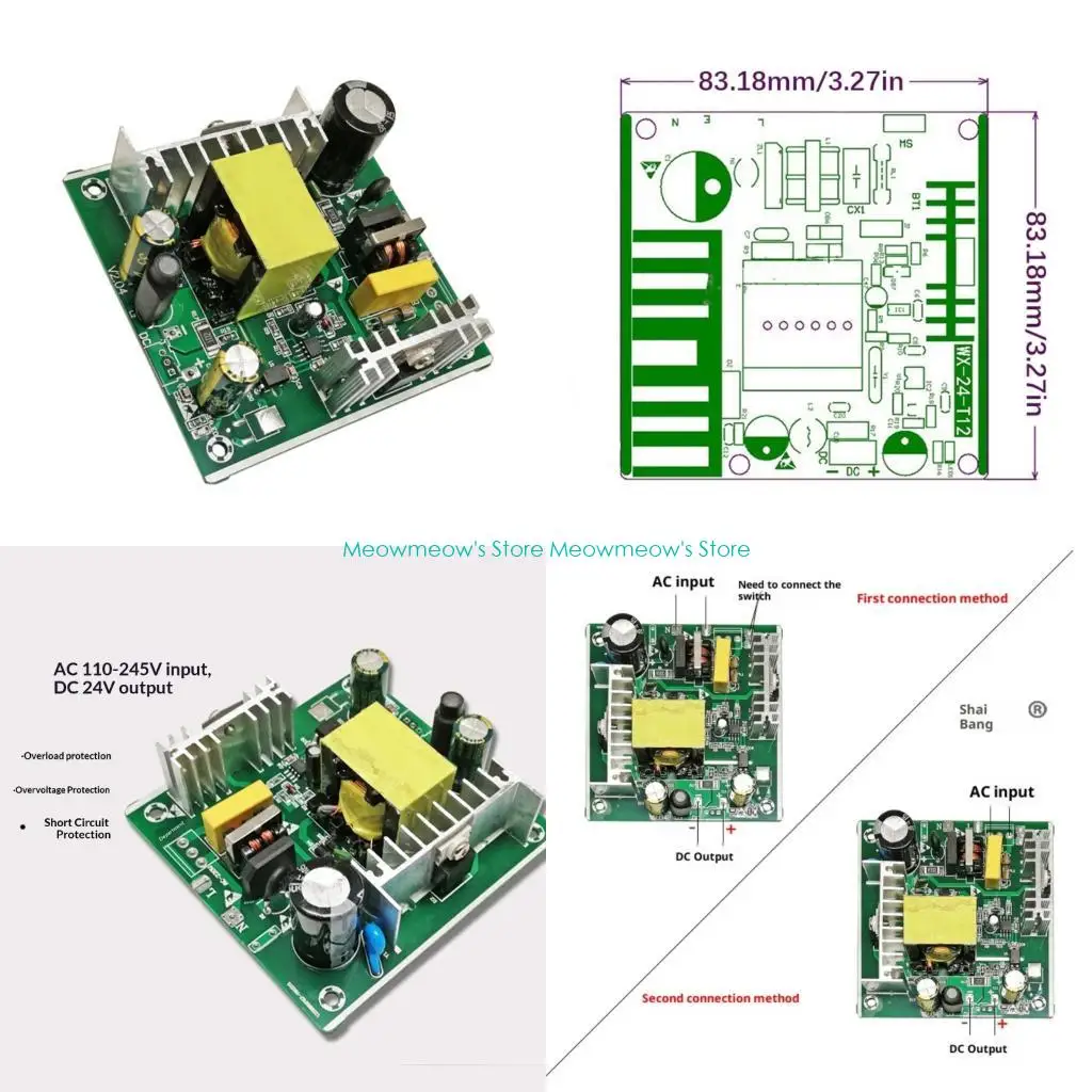 

W91A Compact Size Isolated Power Supply 110-245V Input 120W for T12 Soldering Stations Offering Overvoltage Protections