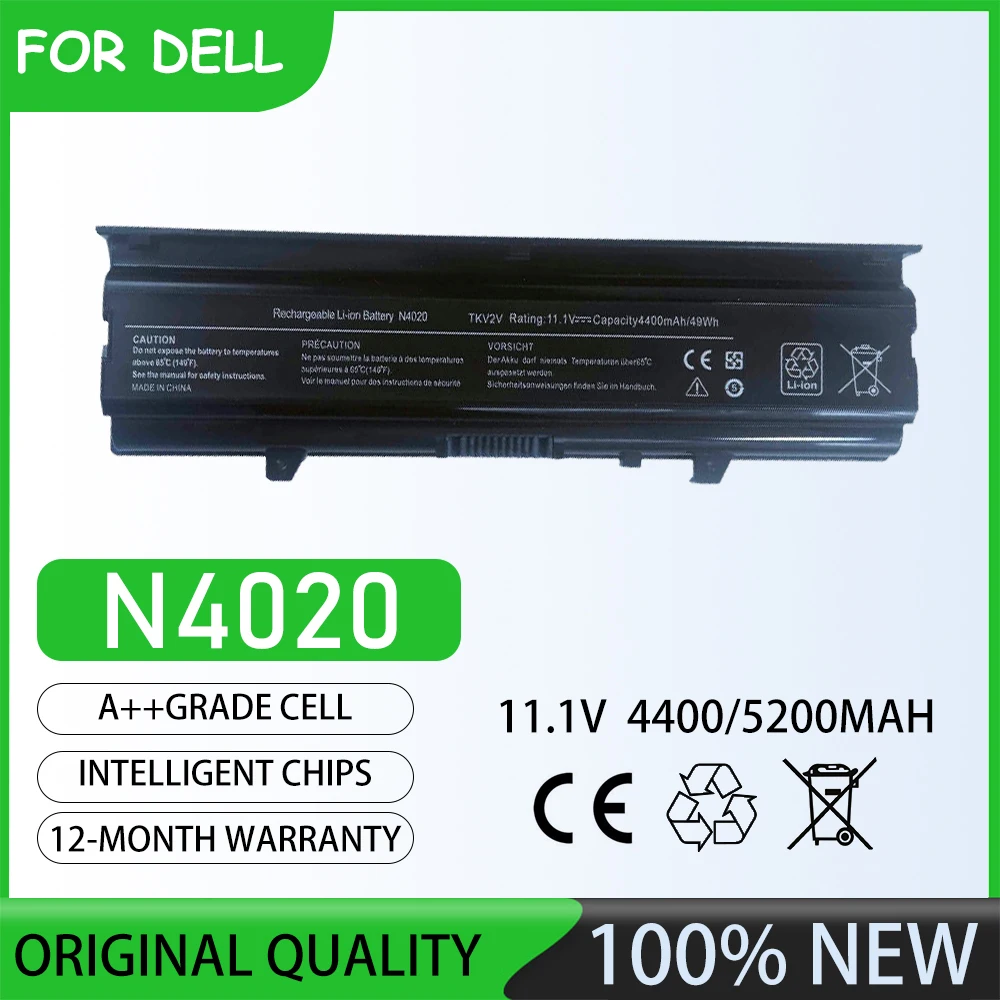 11.1V  5200mAh N4020 Laptop battery For DELL   Inspiron 14V Inspiron 14VR Inspiron M4010Inspiron N4020 Inspiron N4030