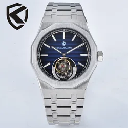 42mm KOULUOLANG Men's Original Tourbillon Watch Luxury Mechanical Watch 316 Stainless Steel Sapphire Waterproof Custom Watch