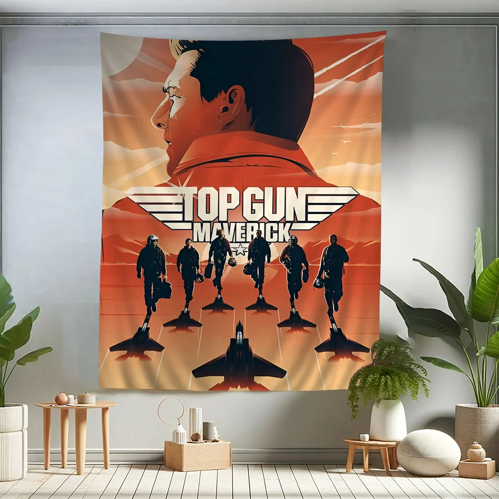 

Top Gun Maverick Modern Movie Cartoon Tapestry Bohemian Wall Tapestries Mandala Home Decor