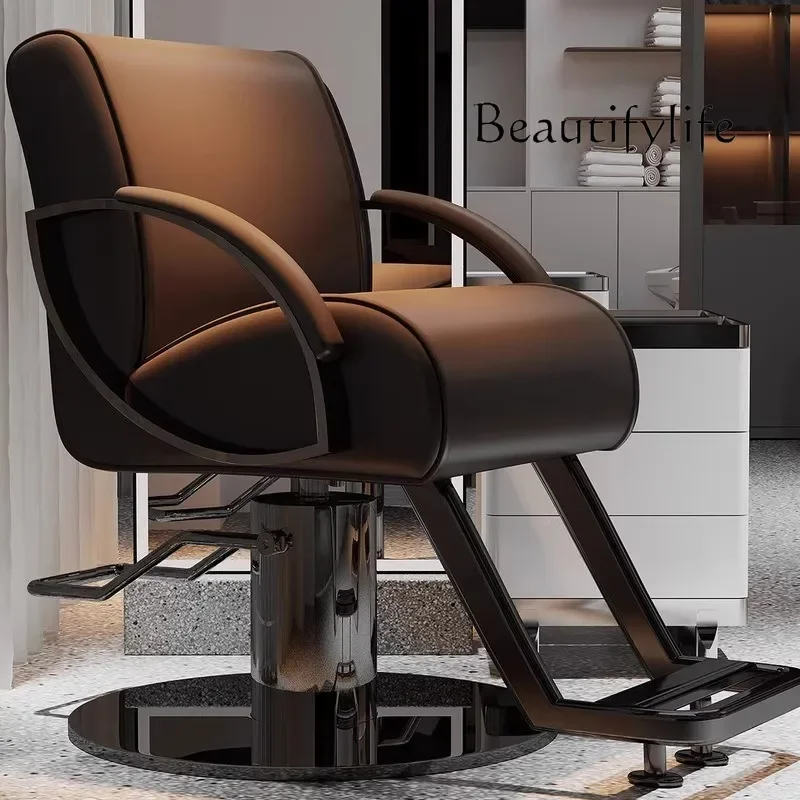

BJ Aesthetic Backrest Portable Adjustable Ergonomic Barber Chair Soft Decoration Simple Fotel Fryzjerski Hairdressing Furniture