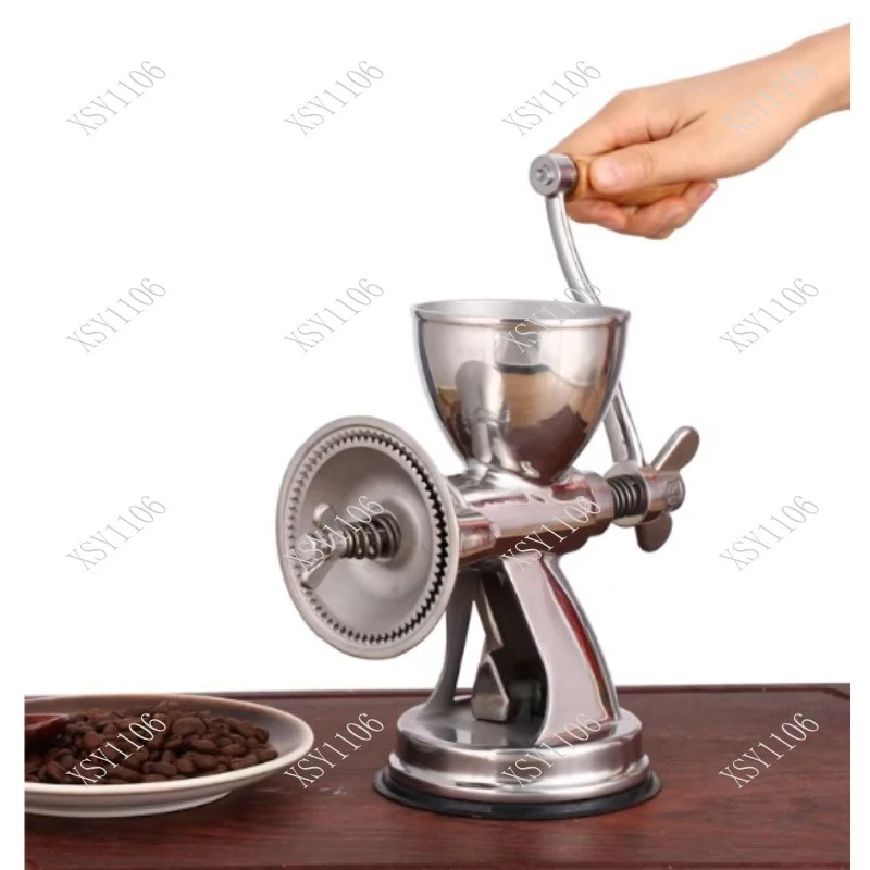 Classic Full Stainless Steel Manual Grain Mill Seed Nut Spice Fine Grinder Kitchen Milling Process Use
