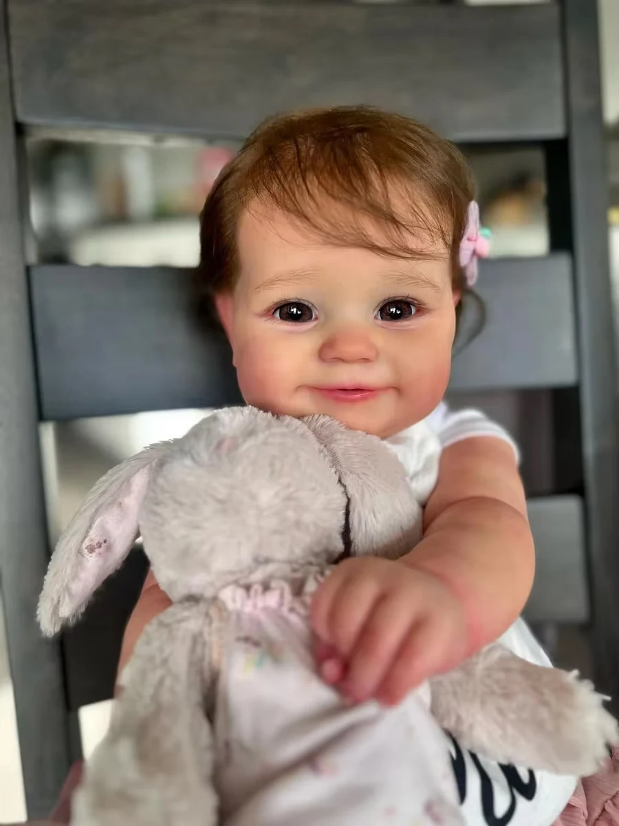 20 นิ้วน่ารัก Bebe Maddie สาว Reborn ตุ๊กตา Handmade 3D ทาสีผิวเหมือนจริง Bebe ทารกแรกเกิดตุ๊กตาเด็กของขวัญวันเกิด