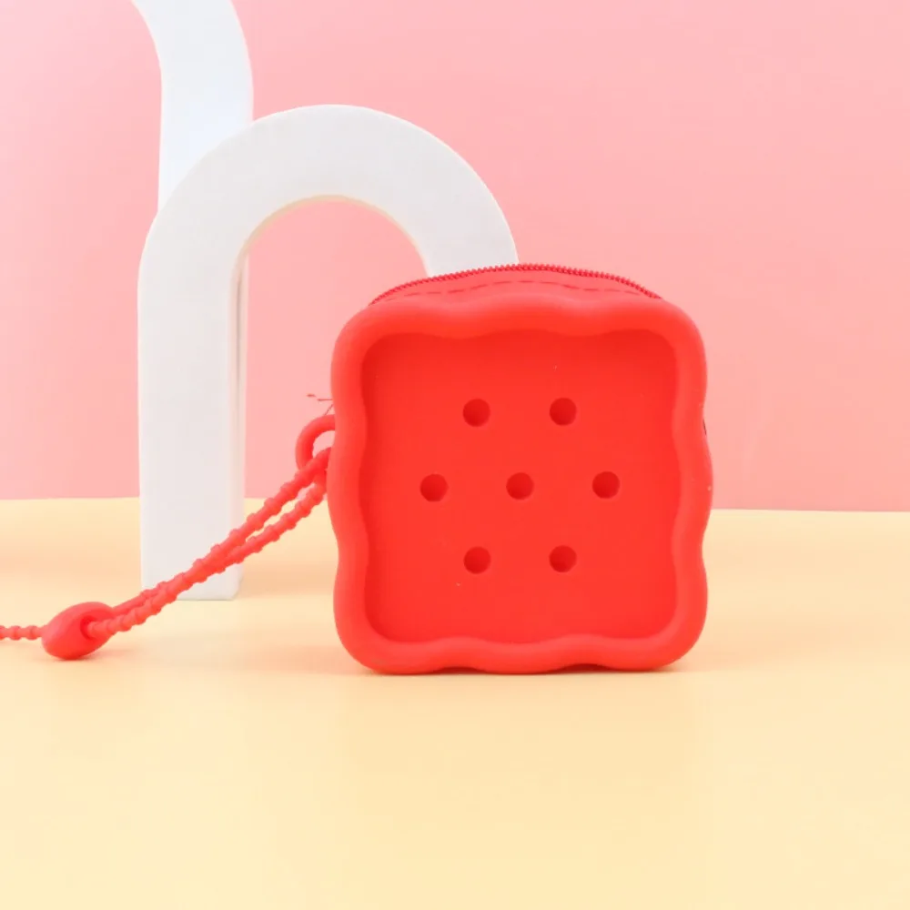 

Cute Holes Coin Purse Mini Zipper Card Holder Silicone Change Pouch