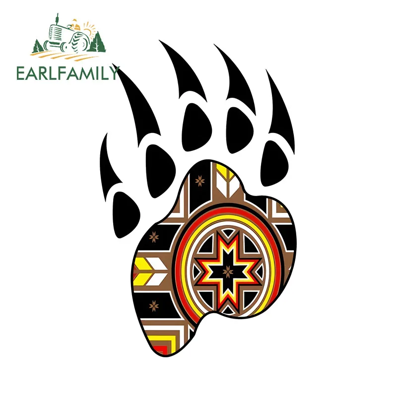 EARLFAMILY Bär Geist Kreative Auto Aufkleber Persönlichkeit Motorrad Helm Skateboard Wasserdichte Vinyl Aufkleber ATV Benutzerdefinierte Druck