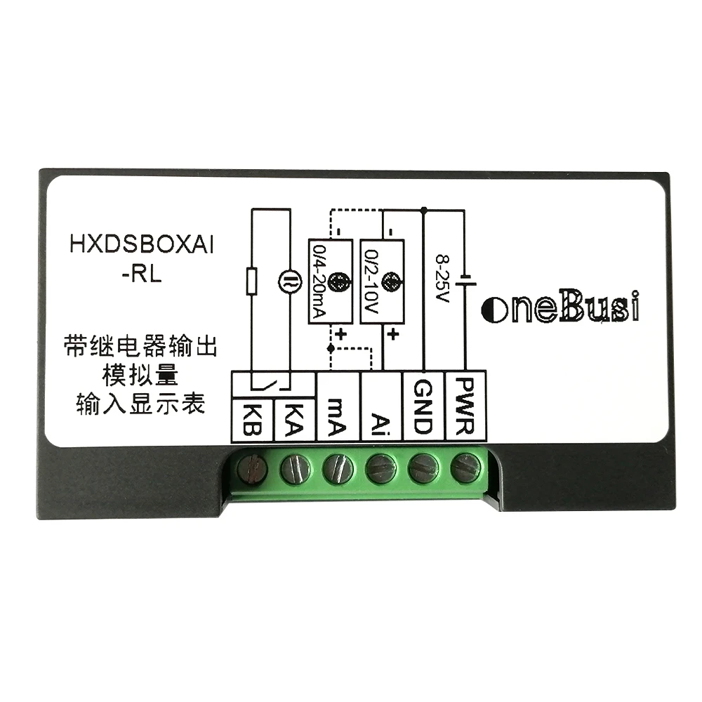 Imagem -05 - Indicador de Entrada de Sinal Analógico Medidor de Exibição Digital 010v 0-10v 0-10v 0-10v Relé Porta Rs485