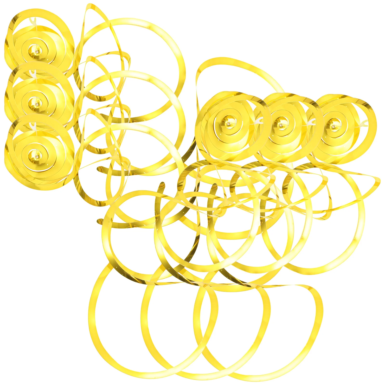 

6Pcs Spiral Pendant Hanging Swirls Durable Plastic Party Ceiling Decorations Wedding Shower Birthday Party Hanging Garland