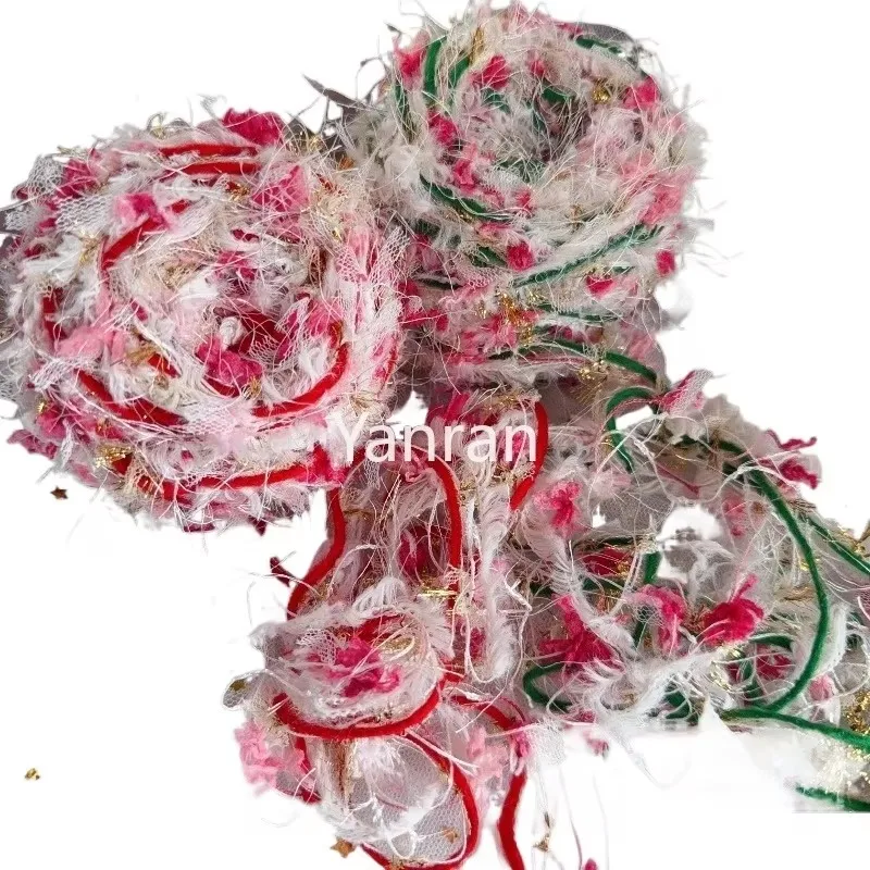 50g Christmas Series Yarn Handmade Blended Yarn Features Dreamy Handmade Hook Weaving Bag Hair Hoop Festival Decor Yarn