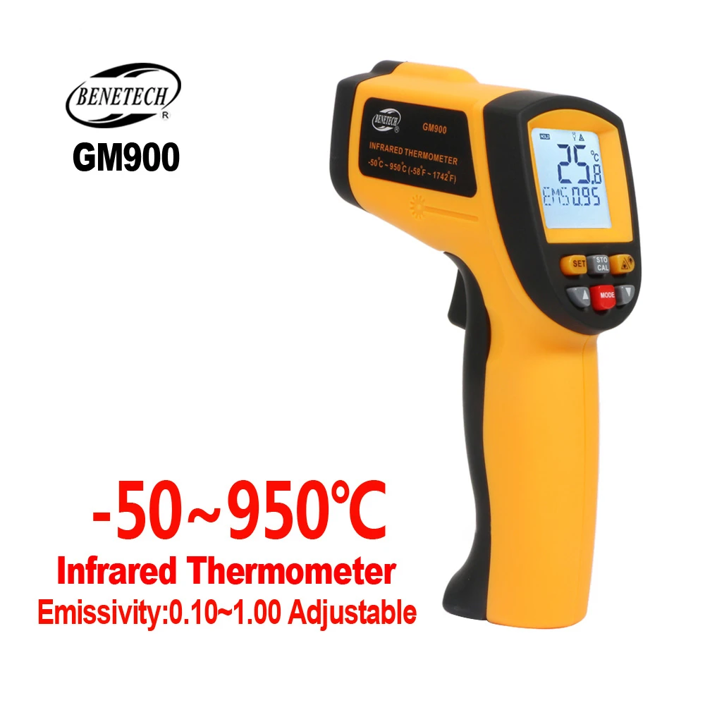 BENETECH gm Infrared Thermometer Thermal Imager Handheld Laser Digital Electronic Hygrometer Thermometer Contactless Thermometer