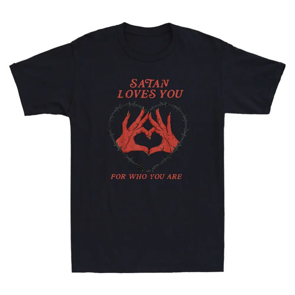 

Satan Loves You For Who You Are Funny Saying Quote Gift Vintage Men's T-Shirt