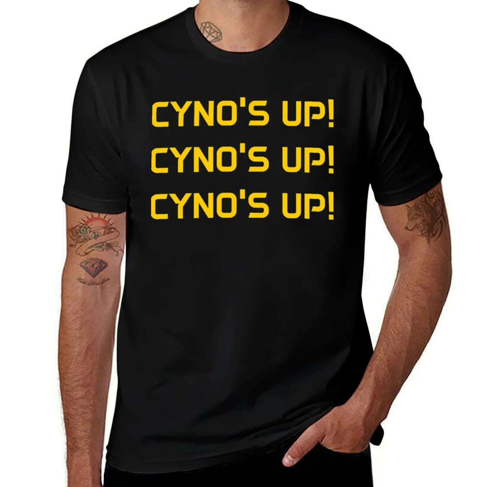 Cyno_s Up! Eve Online Funny Theme T-Shirt Basic Daily Outfit Short Sleeve Tee
