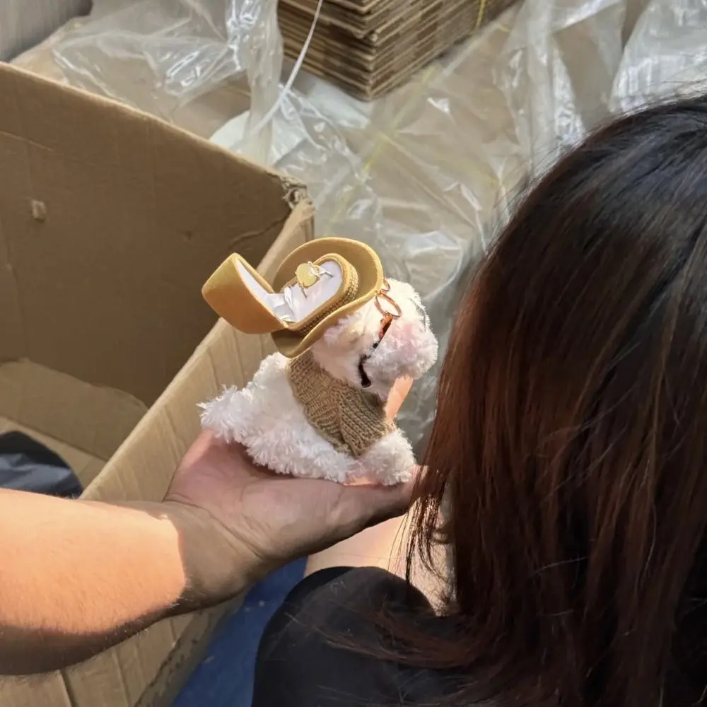 

Креативная коробка для колец в виде щенка, мультяшный футляр для обручальных колец, милый плюшевый держатель для парных колец, подарок на День святого Валентина