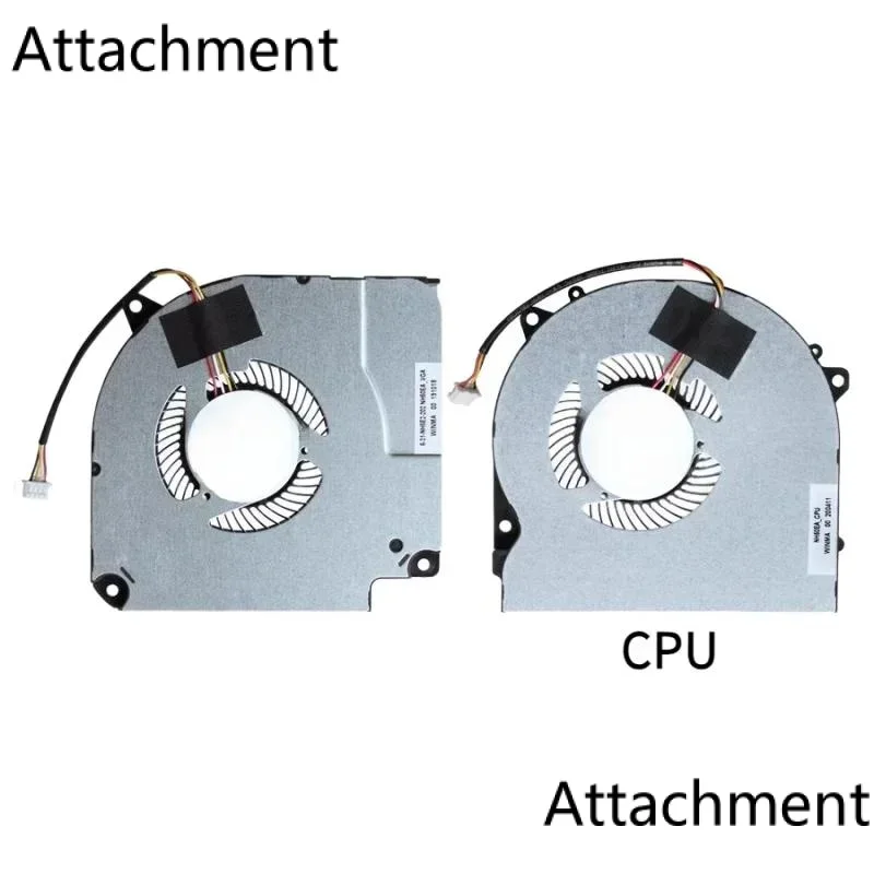 NEW CPU GPU Cooling Fan for Hasee Z7M-CT5NA Z7M-CN7NA Z7M-CT7NK T58-V EGC-77100V1-0AH EFC-70100V1-0AH 6-31-NH5E2-202