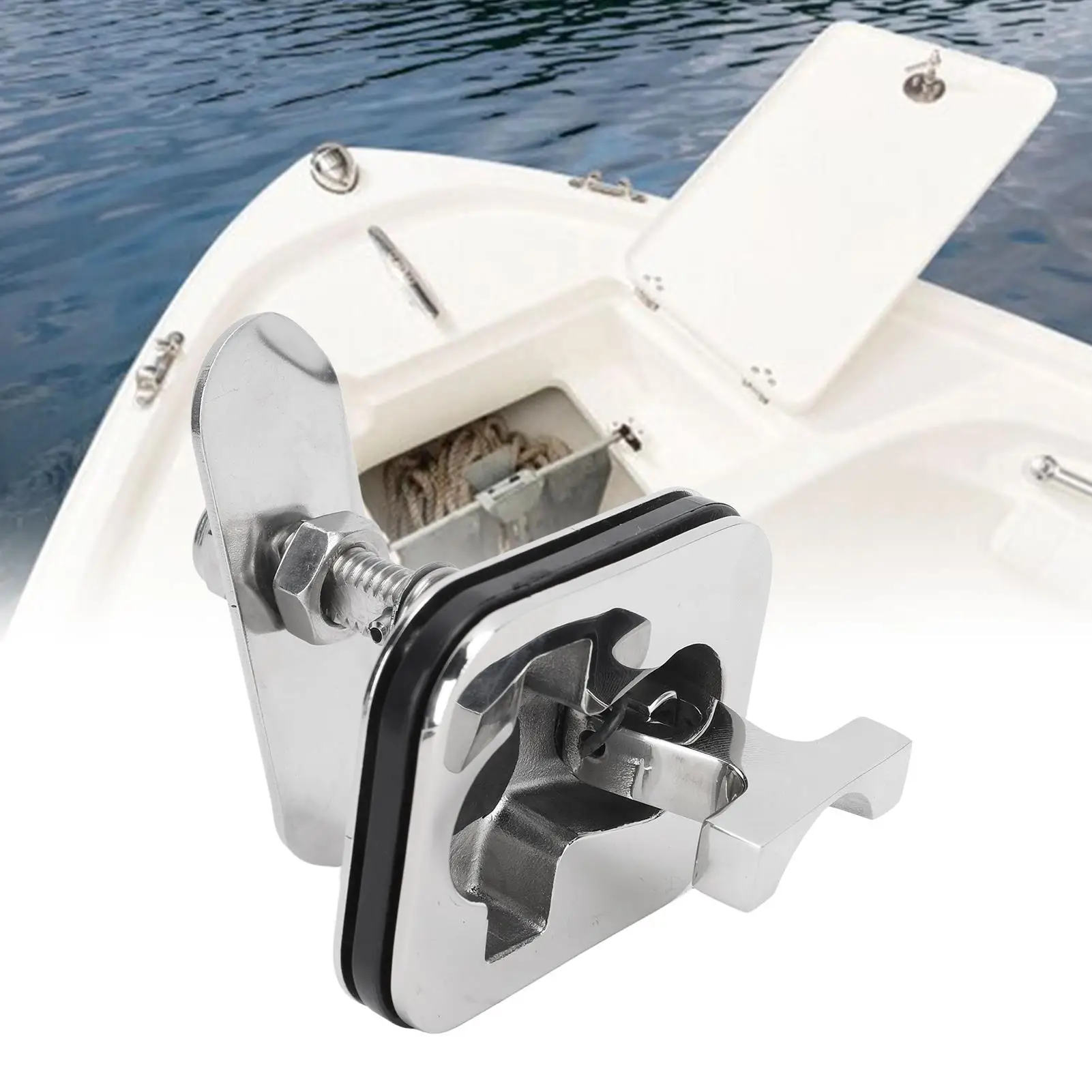 Boat Cam Easy Operation High Strength Heavy Duty 316 Stainless Steel 77 X 63mm Pull Handle Lock for marine