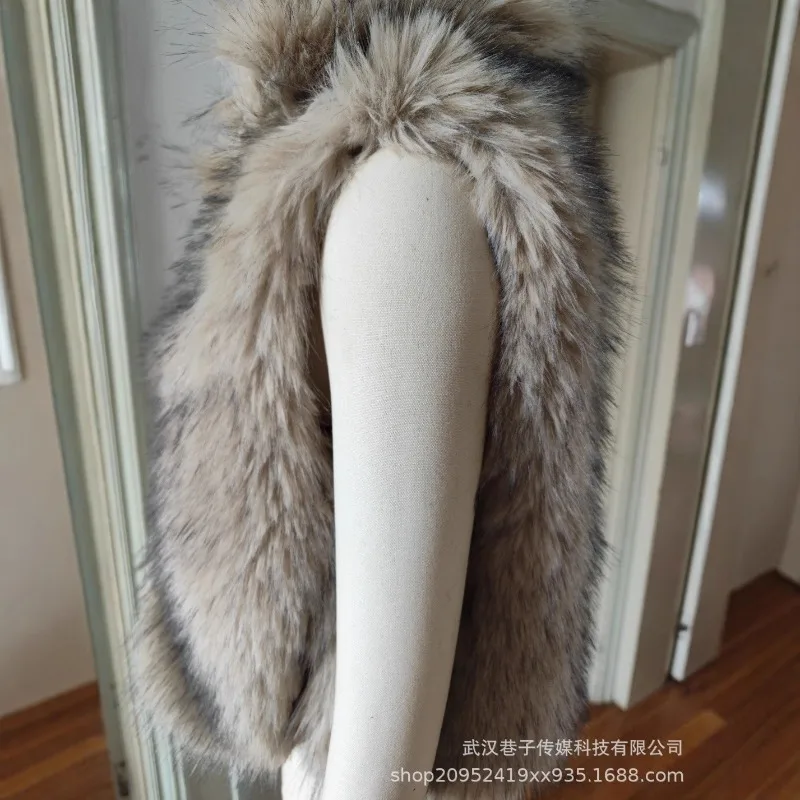 2025 Gilet in pelliccia artificiale con temperamento moda autunno e inverno