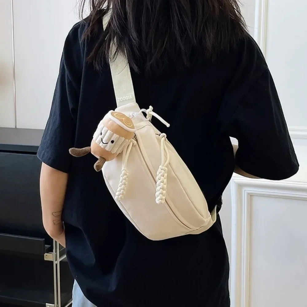 Candy Color Nylon Fanny Packs Women Fashion Simple Crossbody Chest Bags Female Casual Versatile Waist Pack Sports Sling Bag