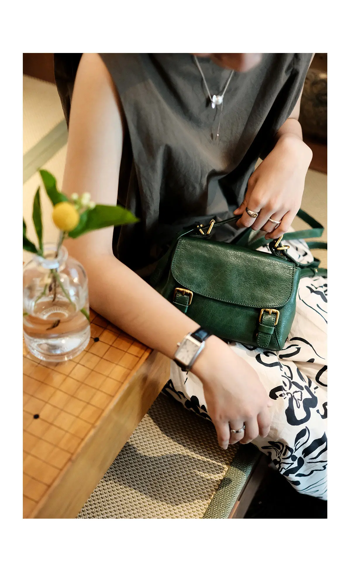 Vintage Damenhandtasche aus echtem Leder, Wochenendtasche, Partytasche, Designerhandtasche, handgefertigt, aus natürlichem Rindsleder, multifunktionale Schulter- und Umhängetasche. – Detail 9