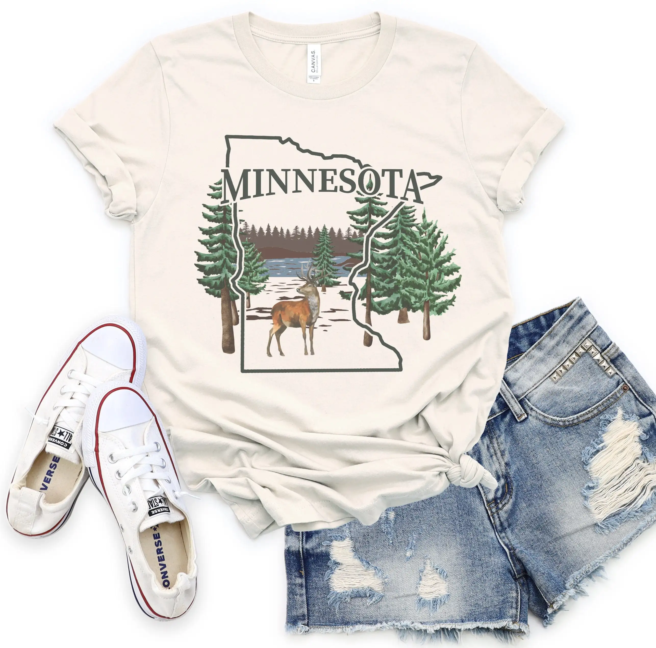 Minnesota Hiking T Shirt Souvenir