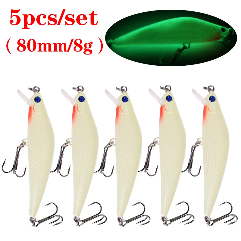 Kit de isca de pesca poderosa (wobbler), isca rígida, conjunto de isca de pesca para carpa