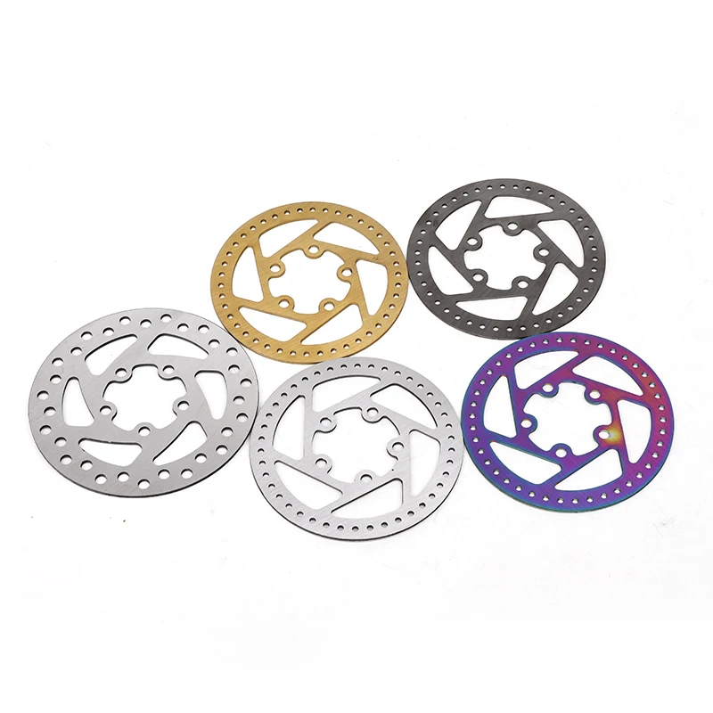 Electric Scooter Bicycle Colorful Brake Rotor 110/120/140/160mm Disc Rotor Mountain Bike Hollow Disc Brake Bicycle Parts