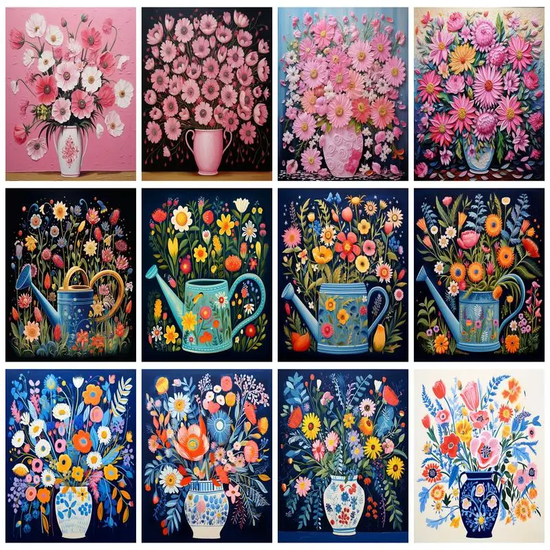 

RUOPOTY 5D DIY Diamond Painting Flower Handcraft Art Kit Home Decoration Full Square/Round Embroidery Picture