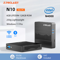 Teclast N10 Mini PC Intel N4000 6GB LPDDR4 128GB ROM M.2 SSD Expansion Windows11 Pro Portable Desktops Mini Computer VGA BT4.2 250g Lightweight