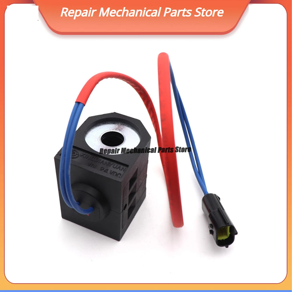 Rotary Solenoid Valve Coil Core For DH150 DH200 DH220 DH225-7 Excavator Hydraulic Spare Parts