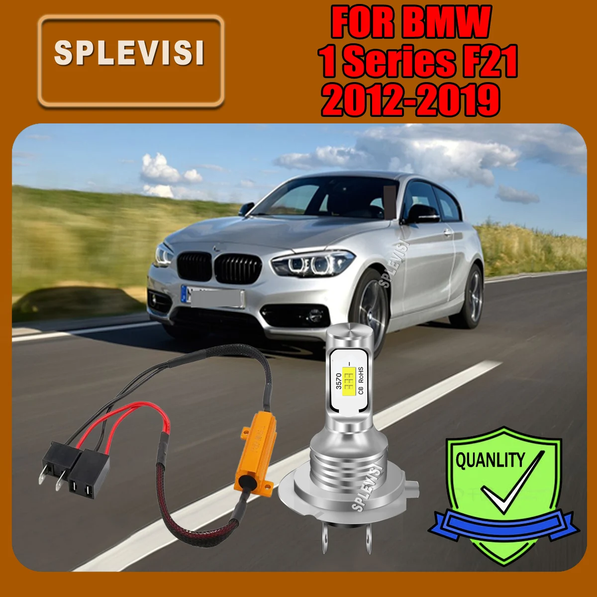 

Car Headlights LED Bulbs Lights 6000K White Major Error Canceller For BMW 1 Series F21 2012 2013 2014 20015 2016 2017 2018 2019