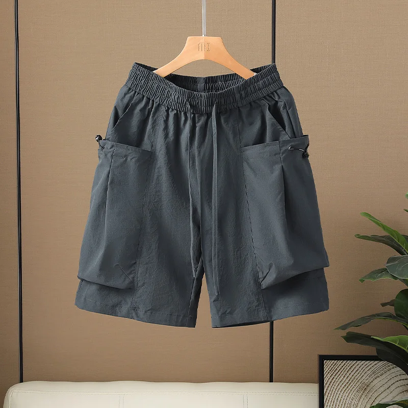 

For 2025 Summer New Mens Casual Trouers Green Black Shorts Running Man Short Pants OverSize