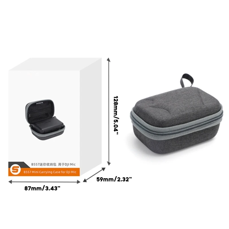 448F حقيبة يد ميكروفون لاسلكي حقيبة تخزين مع هوك ل DJI-Mic ميكروفون لاسلكي