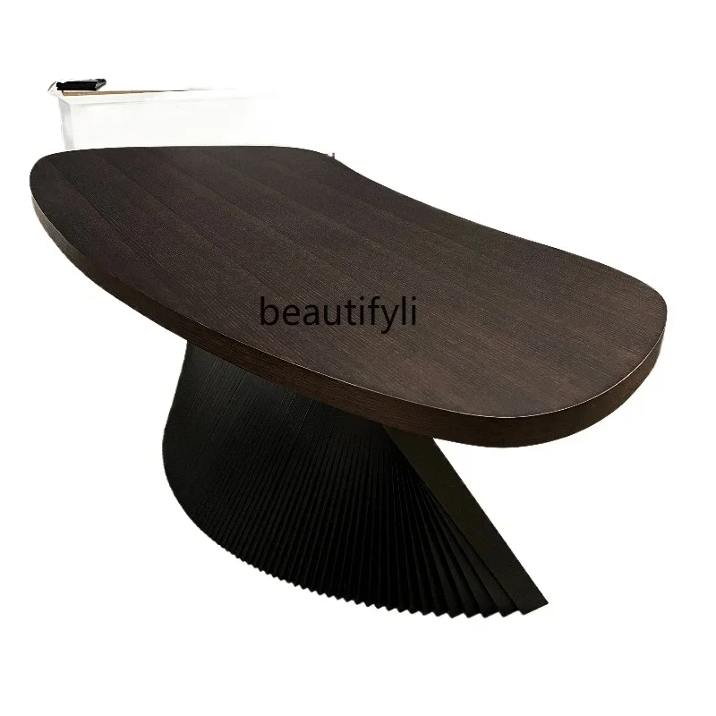 

x11Italian Minimalist Light Luxury Boss Office Desk Executive Manager Designer Computer Desk Fashion Writing Desk