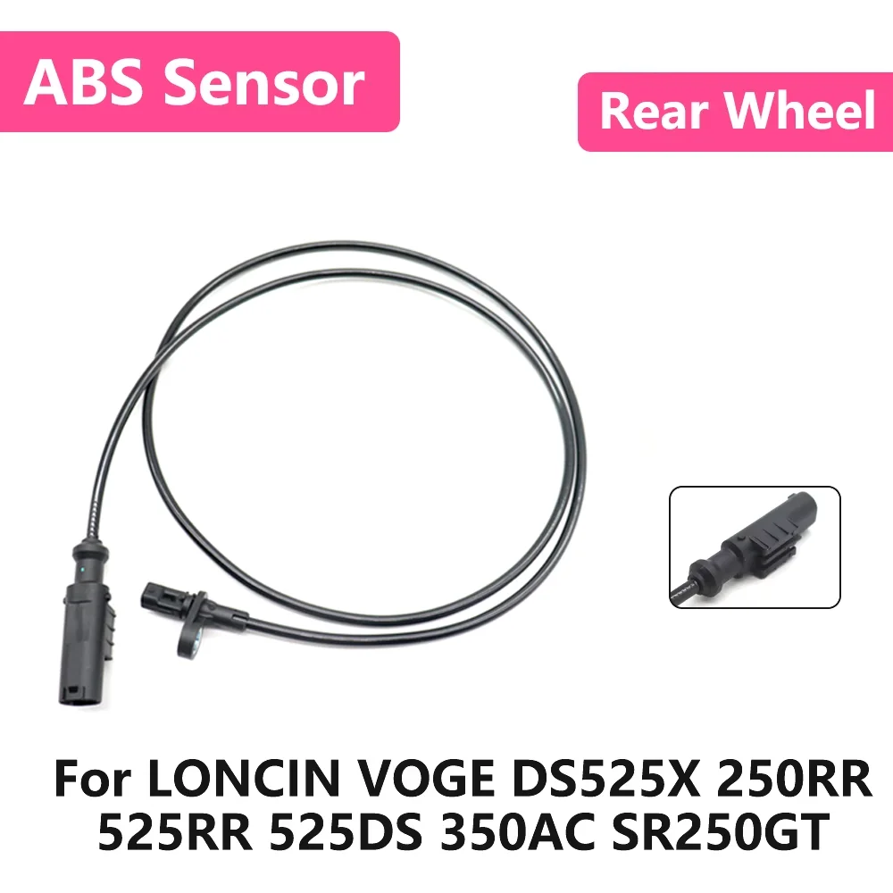 

For LONCIN VOGE DS525X 250RR 525RR 525DS 350AC SR250GT Motorcycle Rear Wheel Signal ABS Wheel Speed Sensor Wire Silicone