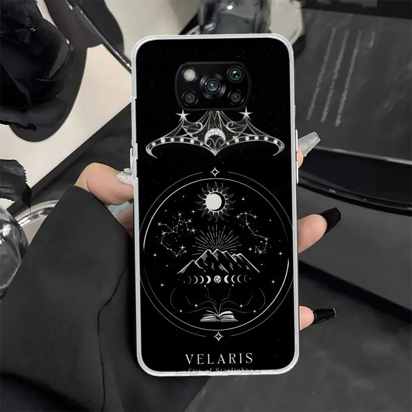 A Court of Mist Fury Sarah J Maas Phone Case for Xiaomi Poco X7 X6 X5 X3 Pro X4 Nfc F6 F5 F4 Gt F3 F1 M5S M4 M3 M5 Soft Silicone