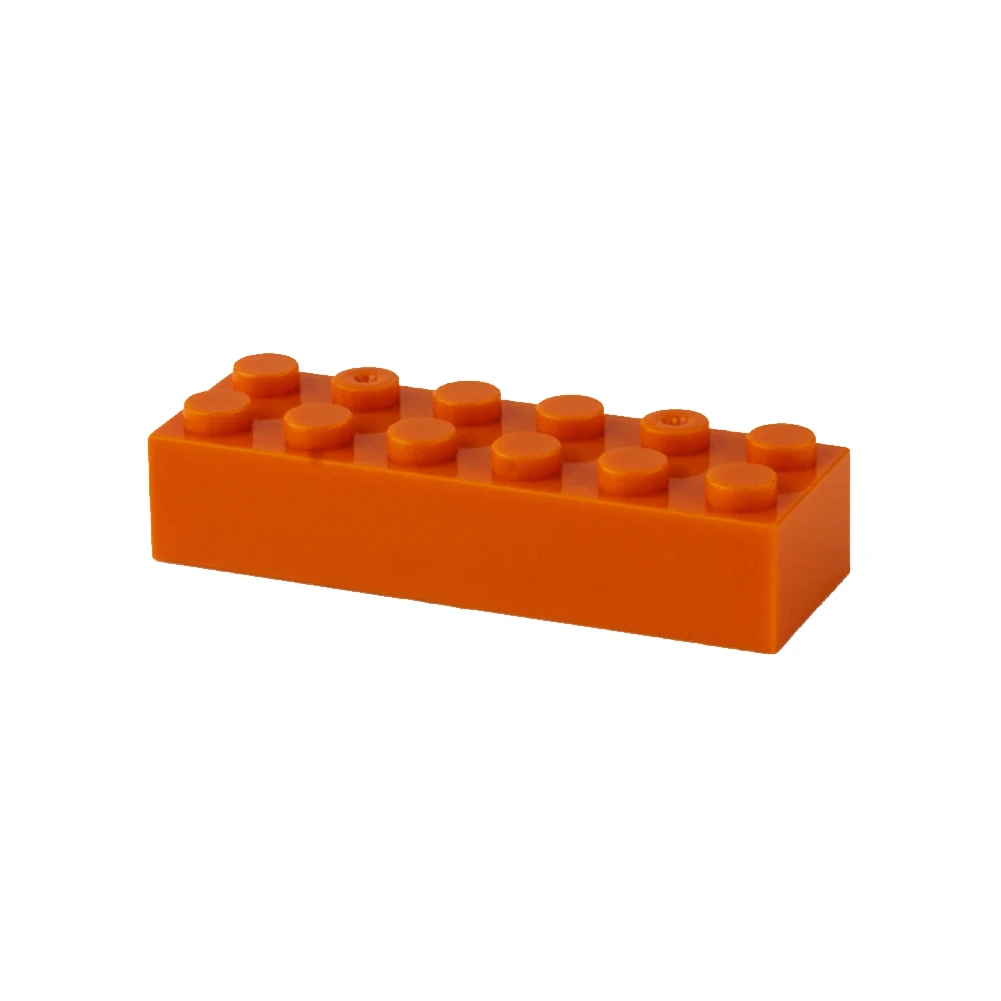 50 pcs DIY Building Blocks Thick Bricks 2x6 Dot Basic Bricks 2456 Children\'s Building Blocks Toys Compatible with Famous Brands