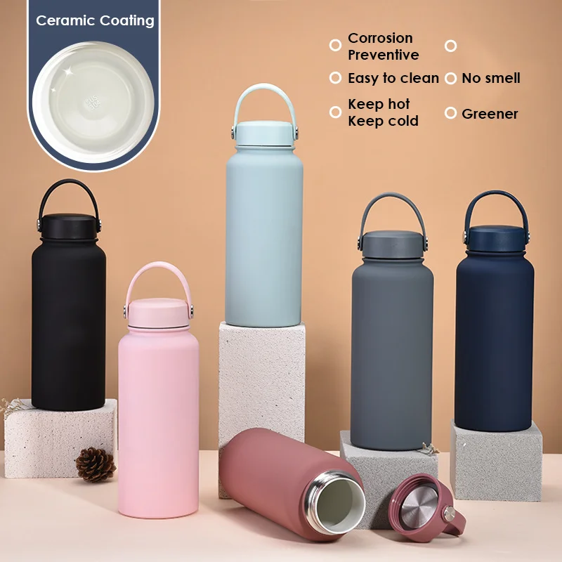 

PuraCool Personalised Water Bottle | 1000ml Tumbler | Customised Thermal Flask | Ceramic Anti-corrosion Coating