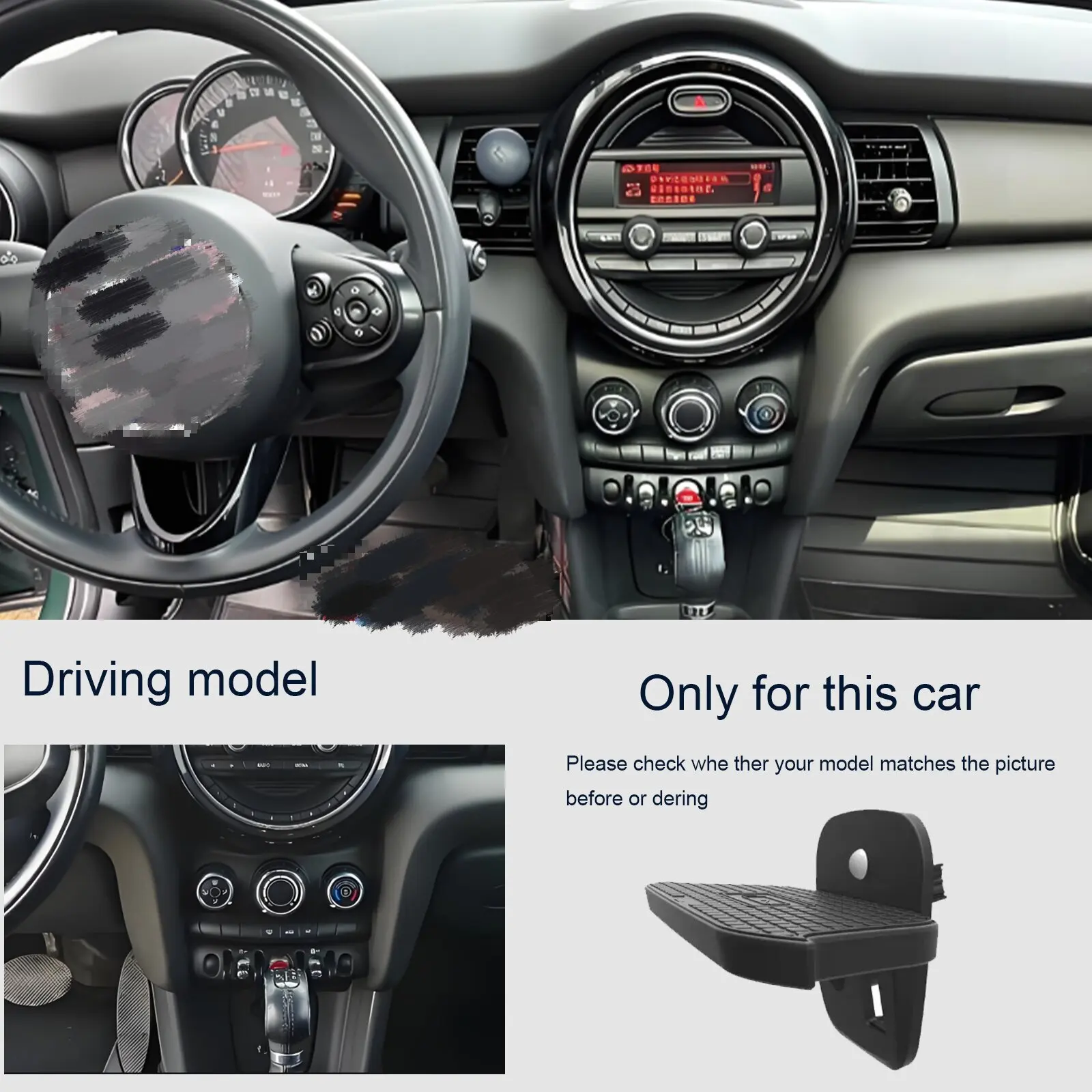 2din for BMW MINI F55 F56 Cooper 2014-2023 Car Wireless Mobile Phone Charger Center Console Storage 18W iPhone fast plate holder