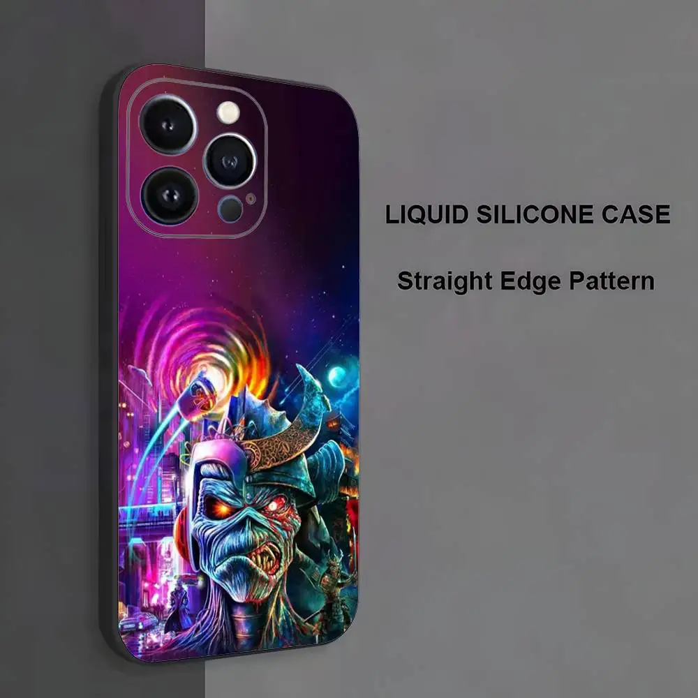 Capa R-Run-To-The-H-Hills-Iron-M-MaidenES para iPhone 17,16,15,14,13,12,11, Pro Max, XS, X, XR, SE, Mini, 8,7, capa preta de silicone macio