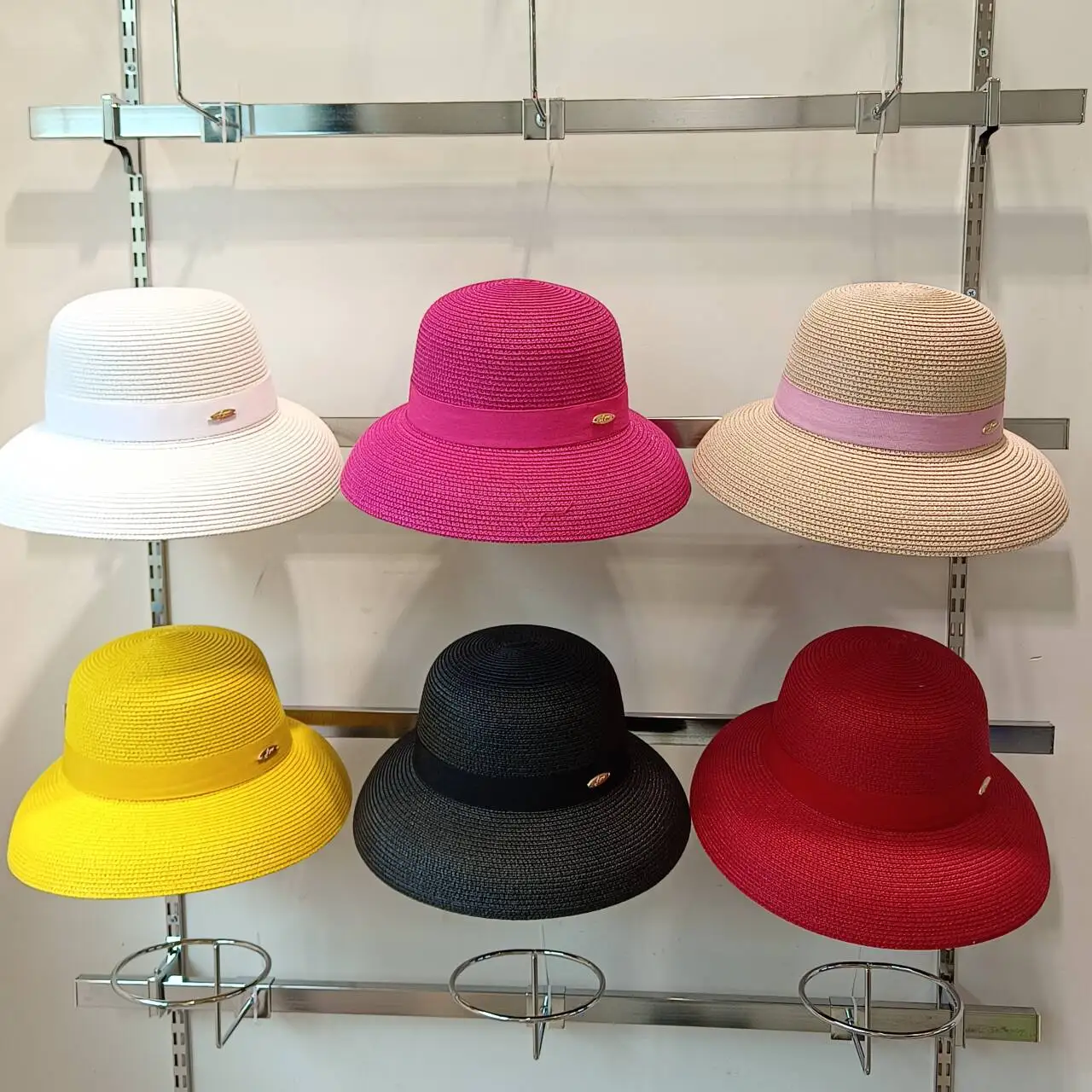 Red straw hat women's summer sun hat sun hat dome Hepburn style foldable hat outdoor sun hat beach hat 여름모자