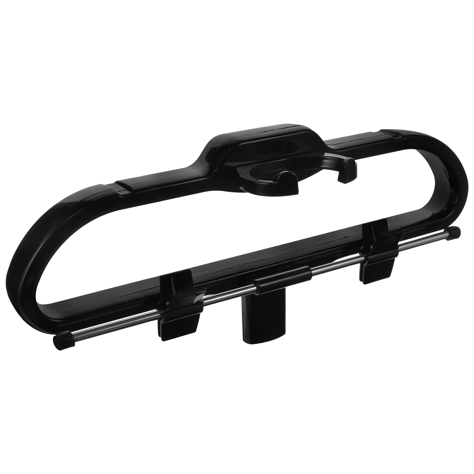

Garment Steamer Hanger Black Plastic Reusable Clothes Hanger For Pants Skirts Steaming Lightweight Portable Clothes Hanging Rack