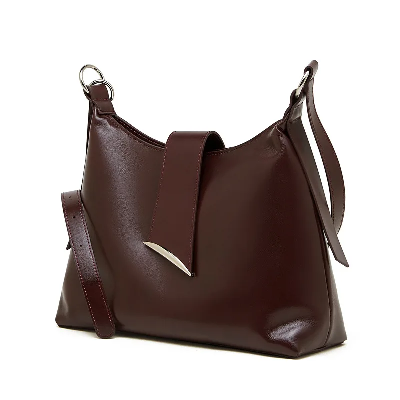 

Jonlily Women Genuine Leather Shoulder Bag Female Handbag Totes Crossbody Bag High Capacity Commuter Bag Daybag Purse -KG2144